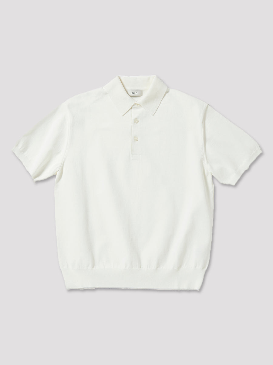 High Twisted Dry Knit Polo【Ivory】 – GIM online store