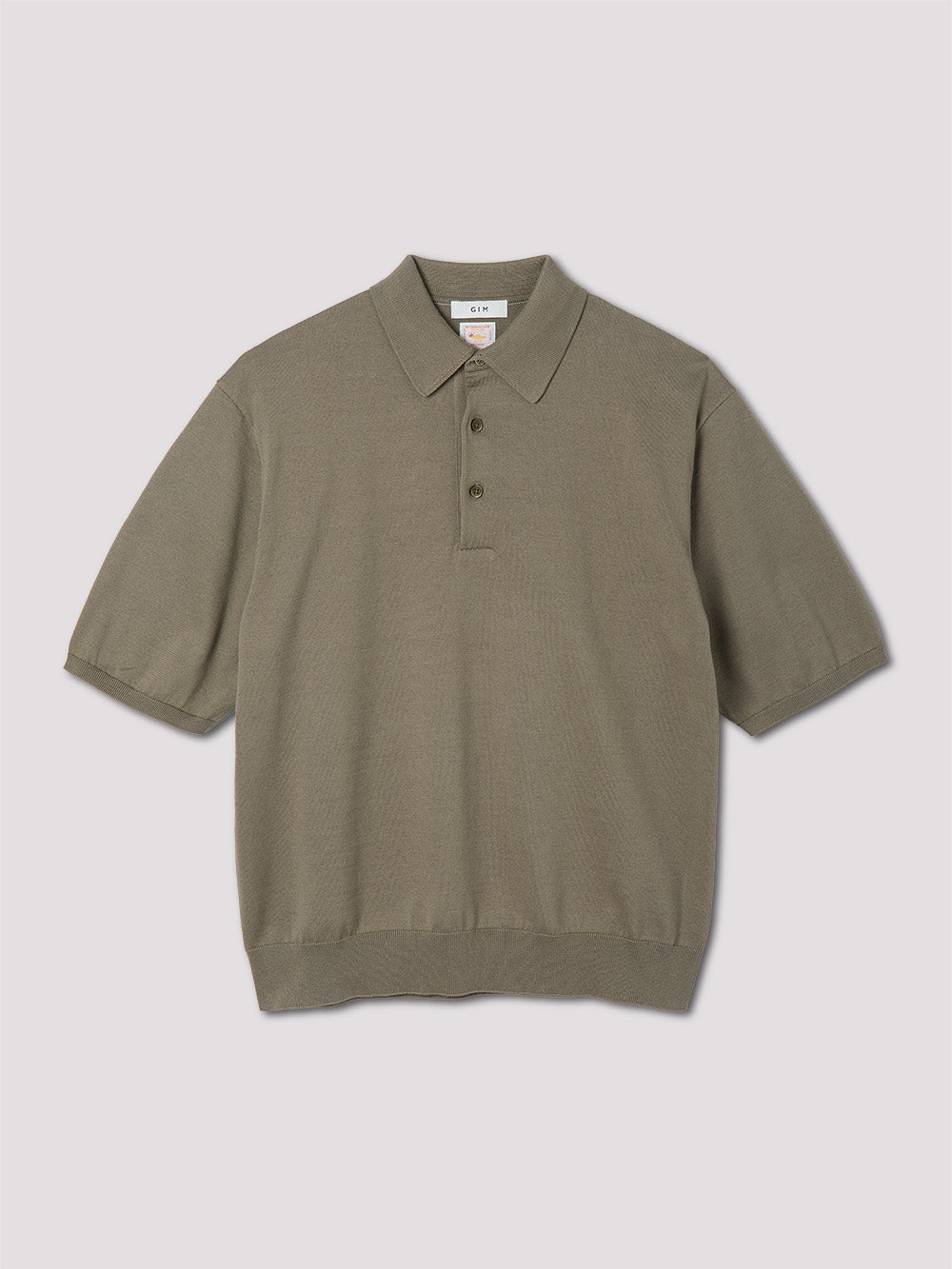 【新品未使用】GIM コットンニット　半袖ベージュ　伊勢丹メンズ館 新品 在庫有 GIM コットンニット 半袖ベージュ 伊勢丹メンズ館 【公式