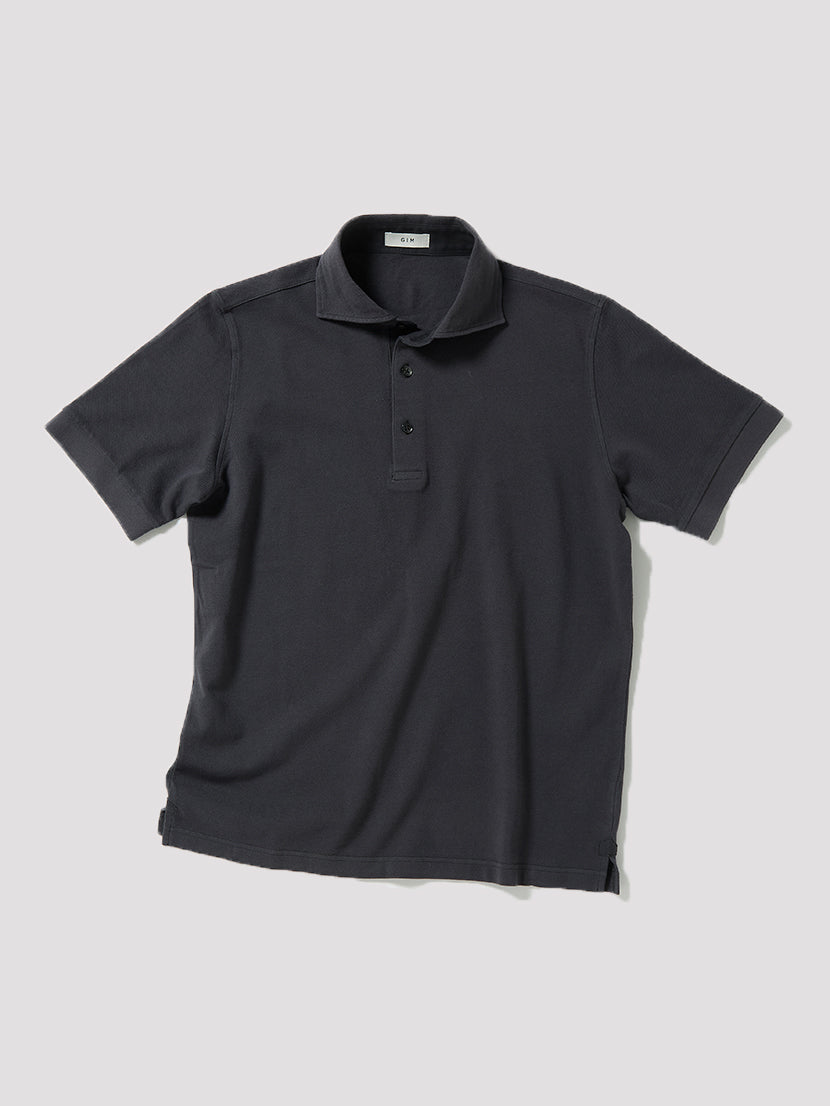 Vintage Dry Wash Polo Shirt【D.Gray】 – GIM online store