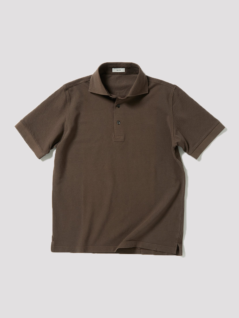Vintage Dry Wash Polo Shirt【Brown】 – GIM online store