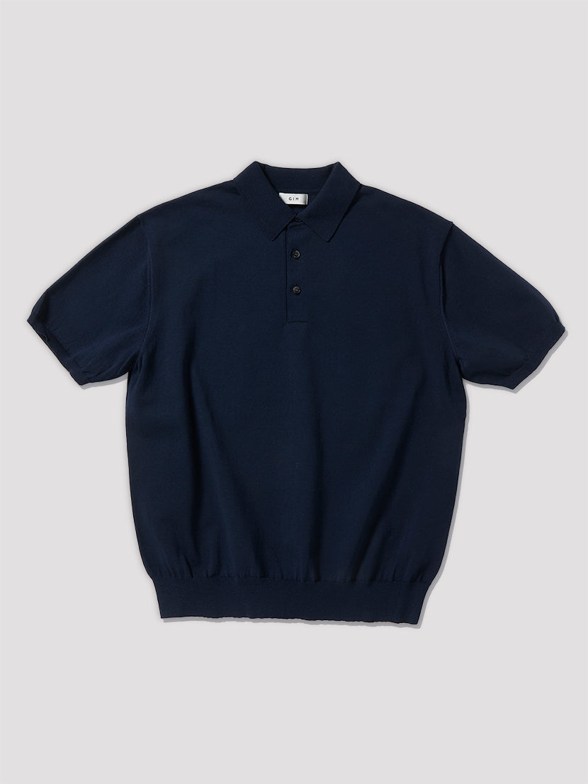 High Twisted Dry Knit Polo【Navy】 – GIM online store