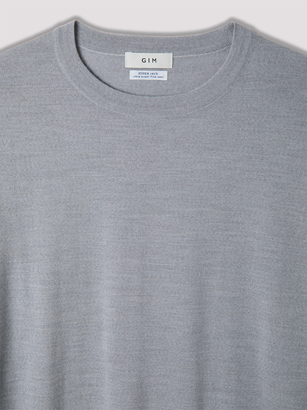 Super140's 30G Crew Neck Knit【L.Gray】 – GIM online store