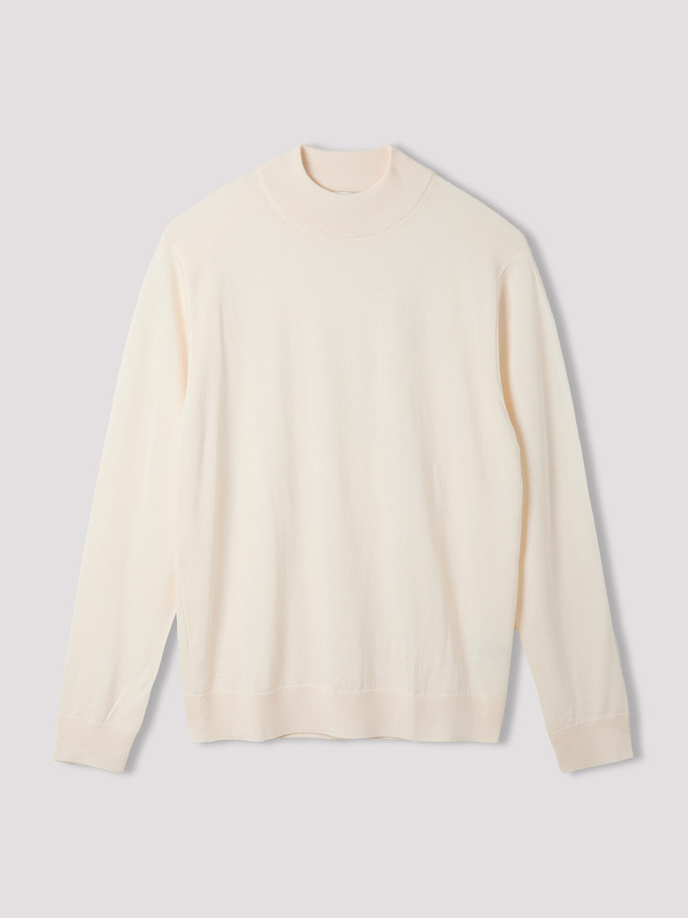 Super140's 30G Mock Neck【Ivory】 – GIM online store