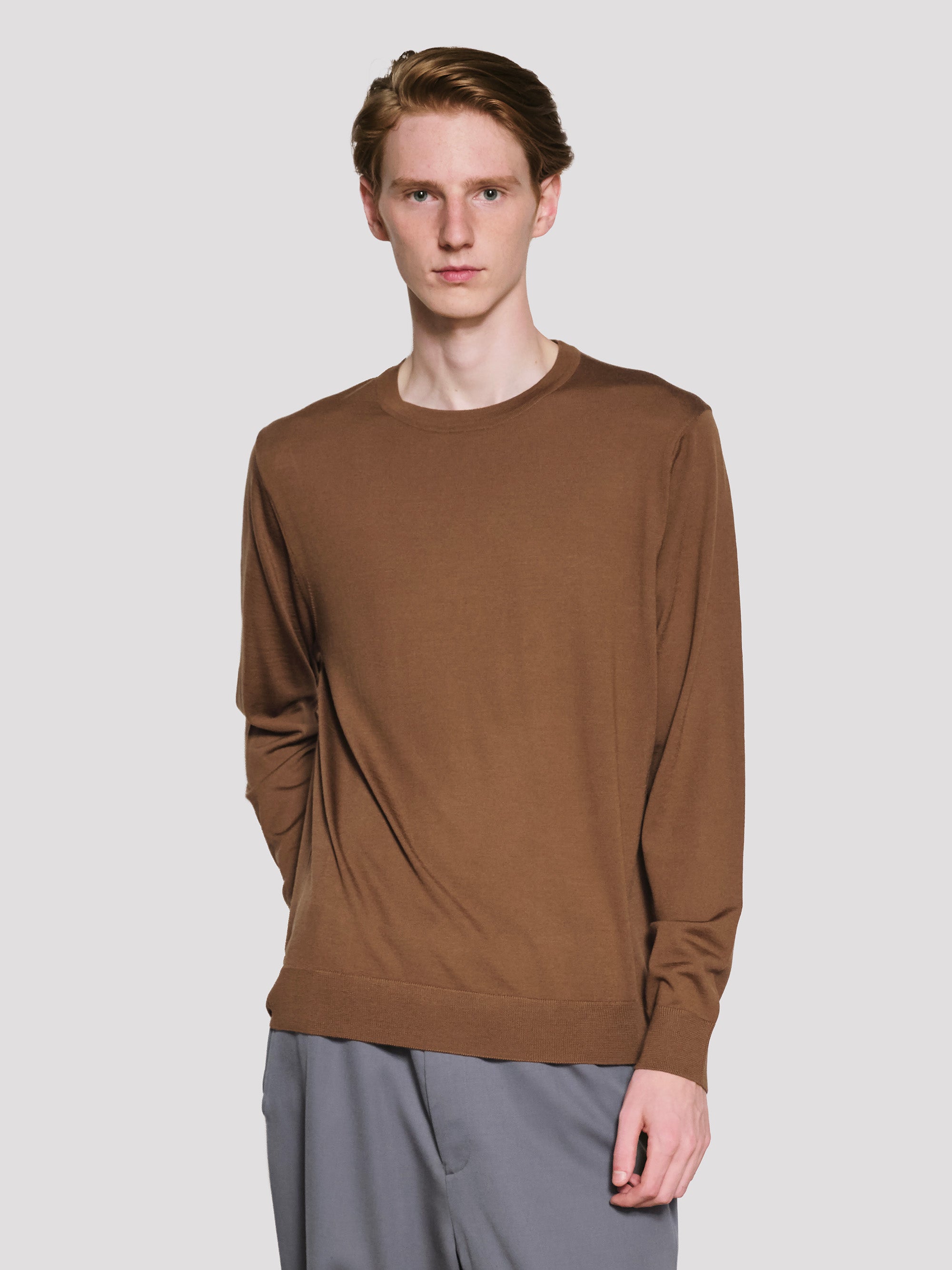 テンダーロイン CREW NECK SWEAT BROWN M 新品　定価以下 テンダーロイン CREW NECK SWEAT M BROWN 新品